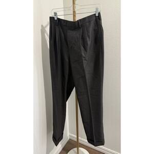 Men's RALPH LAUREN Gray Plaid Pleated Dress Pants 32x30 NWT NEW Modern Fit